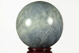 Polished Dumortierite Sphere - Madagascar #215572-1
